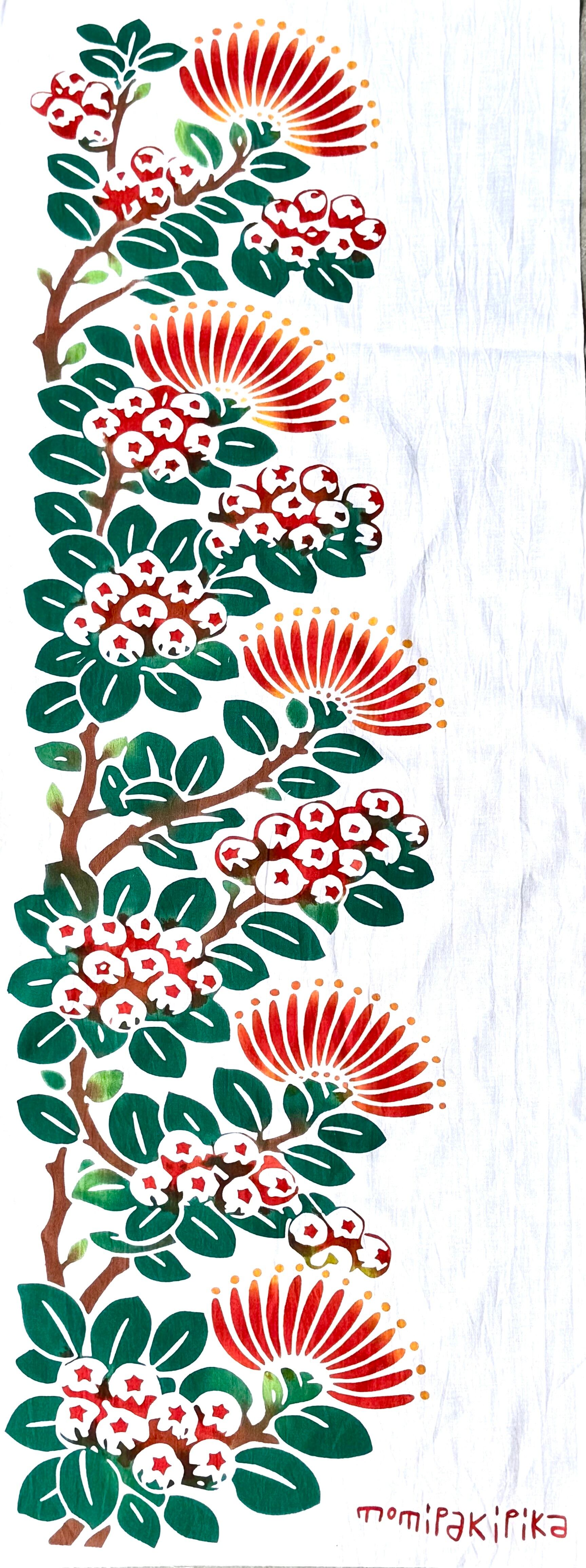 Lehua Tenugui / Momi Pakipika