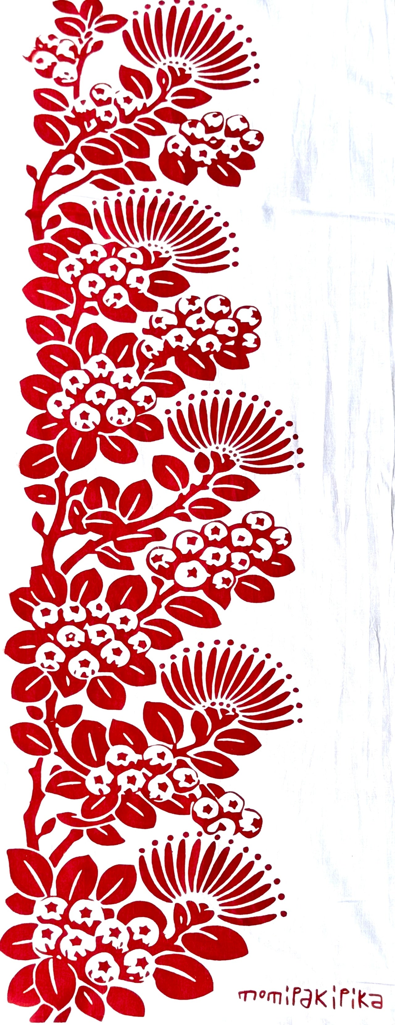 Lehua Tenugui / Momi Pakipika