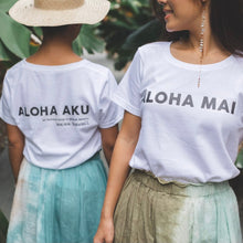 Load image into Gallery viewer, ALOHA MAI ALOHA AKU T Shirt クラウドファンディングTシャツ
